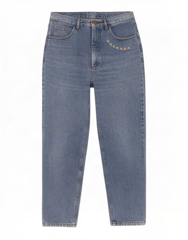 Vintage Womens Tapered Jeans W28 L28 Blue