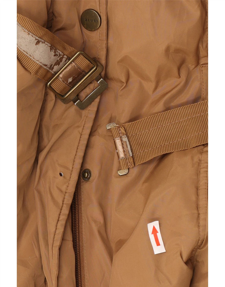 i Blues Womens Padded Coat UK 16 Large Brown Polyester