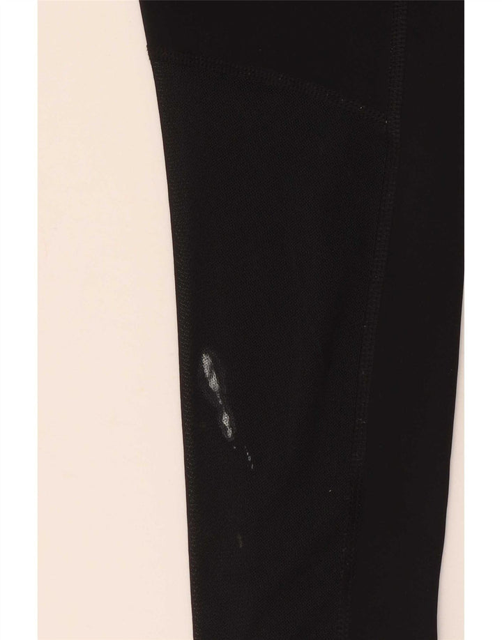 Nike Womens Graphic Leggings UK 8 Small Black Polyester