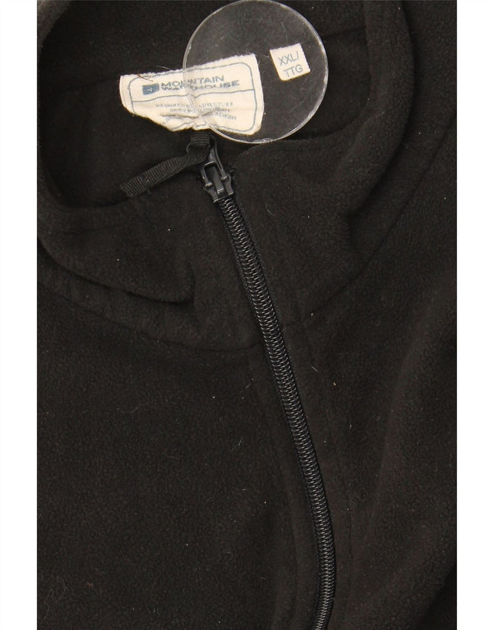 Marks & Spencer Mens Fleece Gilet UK 44 2XL Black Polyester