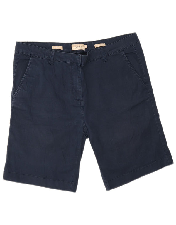 Dack's Womens Regular Fit Chino Shorts IT 46 Large W34 Navy Blue Cotton