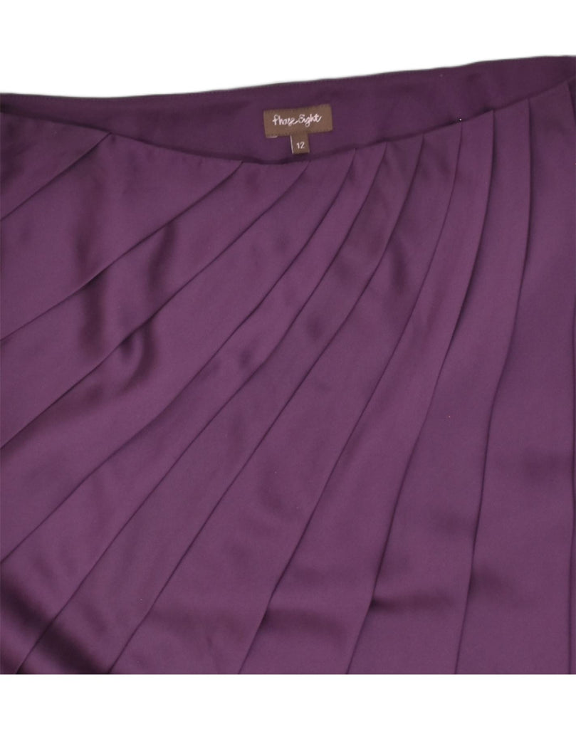 PHASE EIGHT Womens Straight Skirt UK 12 Medium W32 Purple Polyester | Vintage Phase Eight | Thrift | Second-Hand Phase Eight | Used Clothing | Messina Hembry 