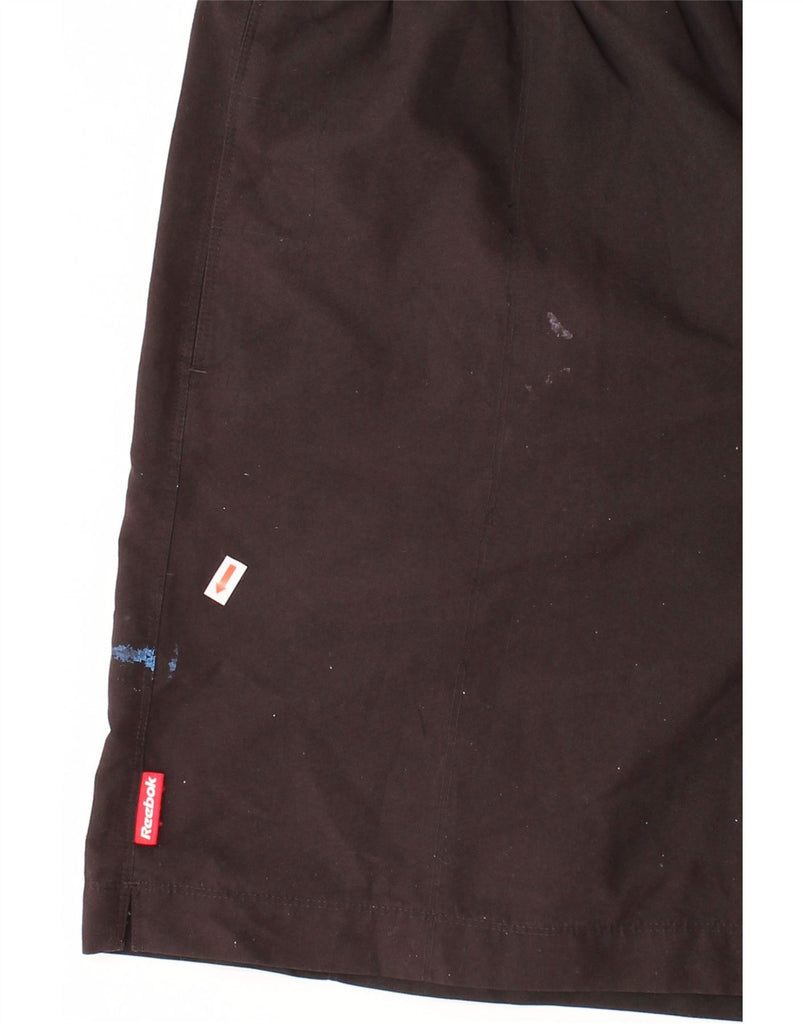 REEBOK Mens Swimming Shorts Large  Black Polyester Vintage Reebok and Second-Hand Reebok from Messina Hembry 