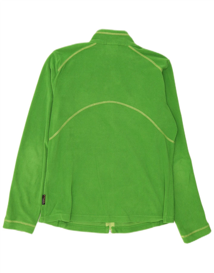 JACK WOLFSKIN Womens Fleece Jacket UK 16 Large Green