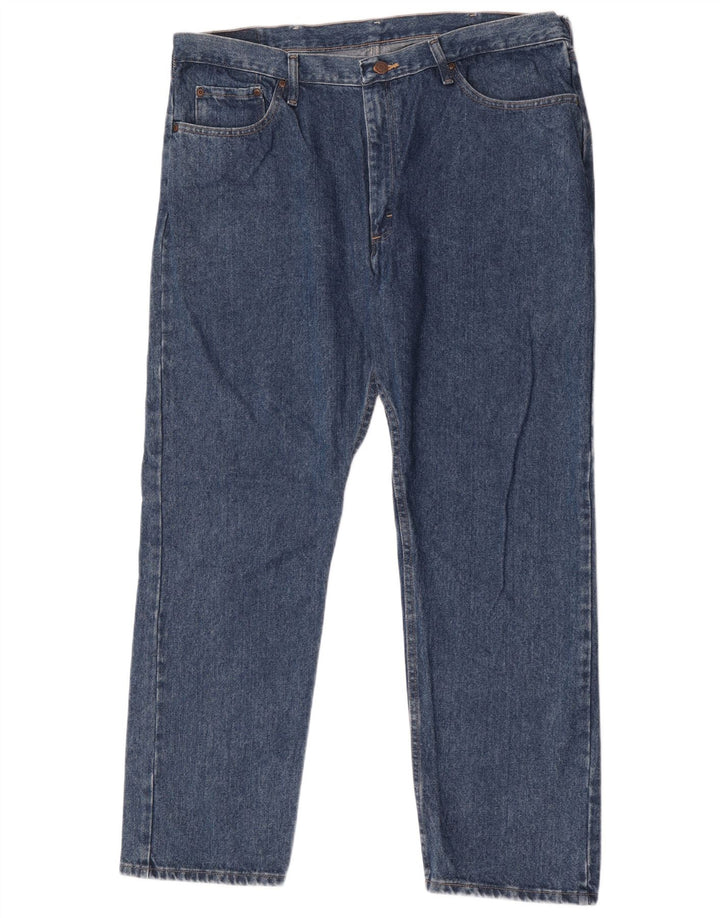 Wrangler Mens Regular Fit Straight Jeans W40 L30 Blue Cotton
