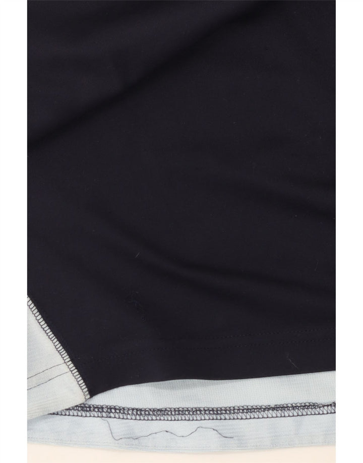 Adidas Mens Vest Top Medium Navy Blue Colourblock Polyester