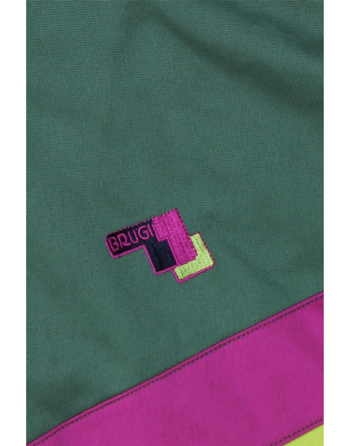 Brugi Mens Tracksuit Top Jacket XL Green Colourblock
