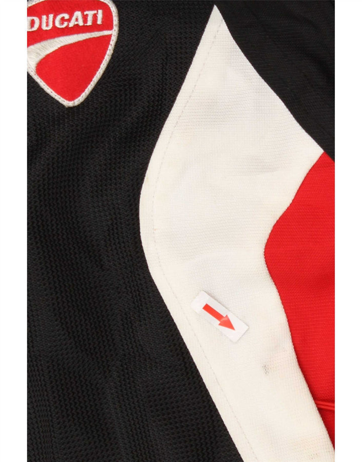 Revit Mens Graphic Racer Jacket UK 40 Large Black Colourblock Polyester