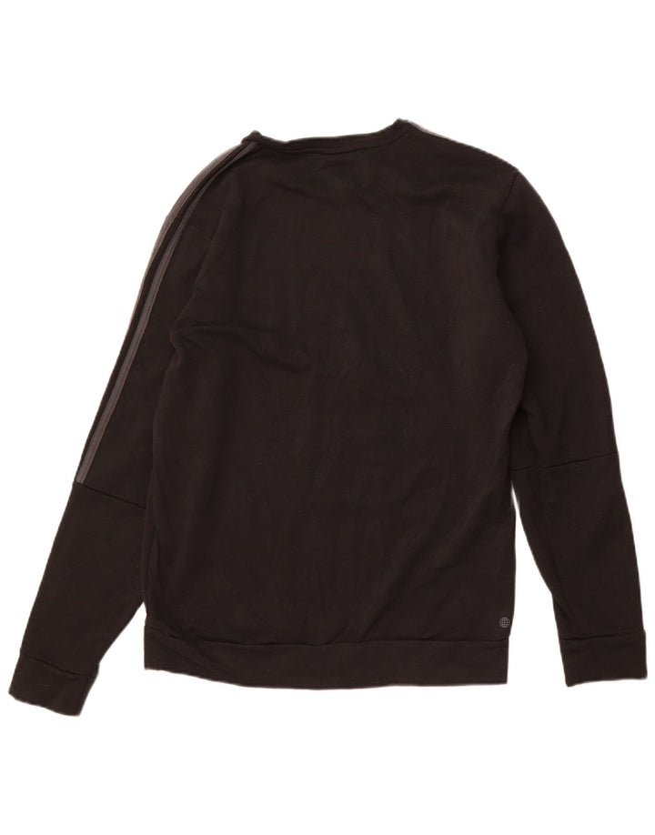 ADIDAS Mens Sweatshirt Jumper Medium Black Polyester