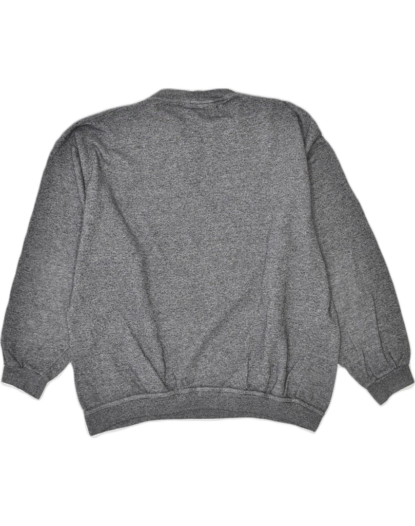 BOUNDED WATERS Mens Sweatshirt Jumper XL Grey Flecked Cotton | Vintage | Thrift | Second-Hand | Used Clothing | Messina Hembry 