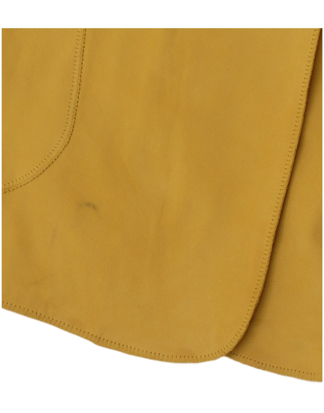 DI BARI Womens Oversized Suede Jacket EU 42 Large Yellow Leather