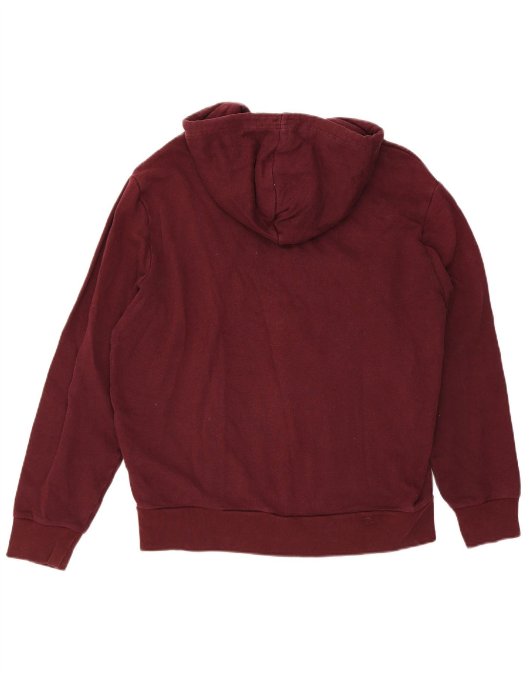 LEVI'S Mens Graphic Zip Hoodie Sweater Large Maroon Cotton
