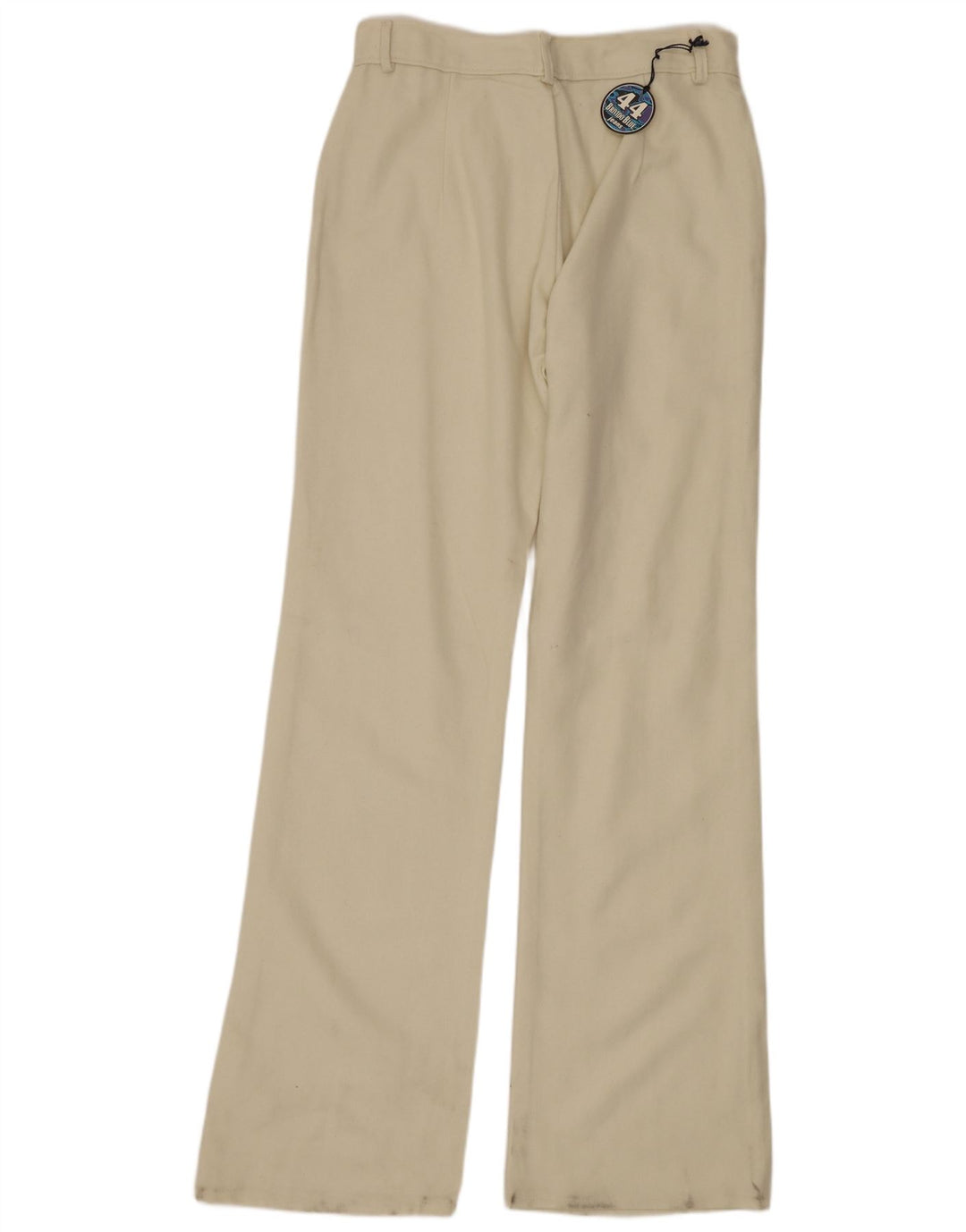 VINTAGE Womens Bootcut Casual Trousers W30 L34 Beige