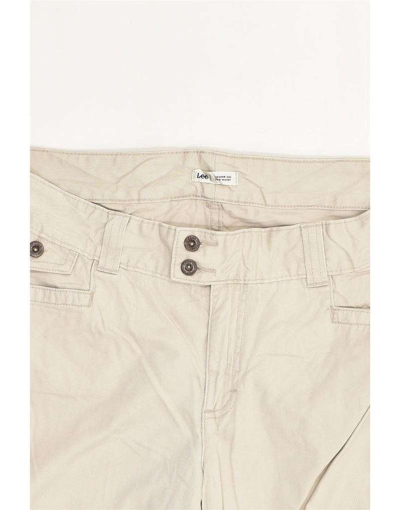 LEE Womens Low Waist Bermuda Shorts W36 XL  Beige | Vintage Lee | Thrift | Second-Hand Lee | Used Clothing | Messina Hembry 