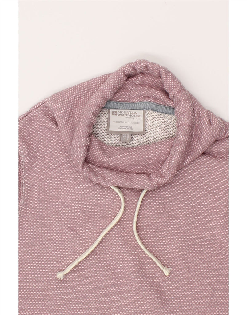 MOUNTAIN WAREHOUSE Womens Sweatshirt Jumper UK 12 Medium Pink Spotted | Vintage Mountain Warehouse | Thrift | Second-Hand Mountain Warehouse | Used Clothing | Messina Hembry 