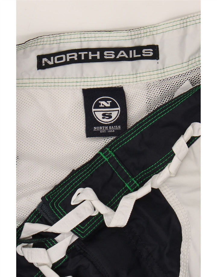 NORTH SAILS Mens Swimming Shorts Medium  Green Colourblock