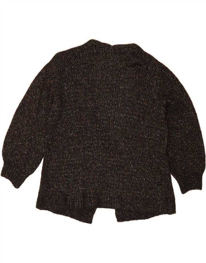 BENETTON Womens Cardigan Sweater UK 14 Large Black Flecked Vintage Benetton and Second-Hand Benetton from Messina Hembry 