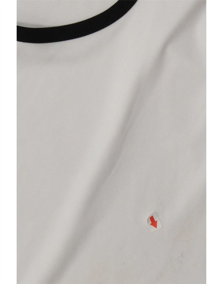 Adidas Mens Aeroready Graphic T-Shirt Top Small White Colourblock Polyester