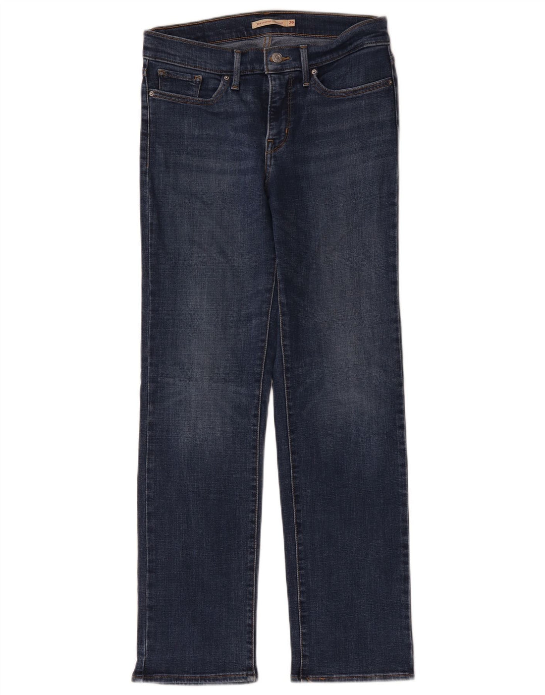 Levi's Womens 314 Shaping Straight Jeans W29 L30 Blue Cotton