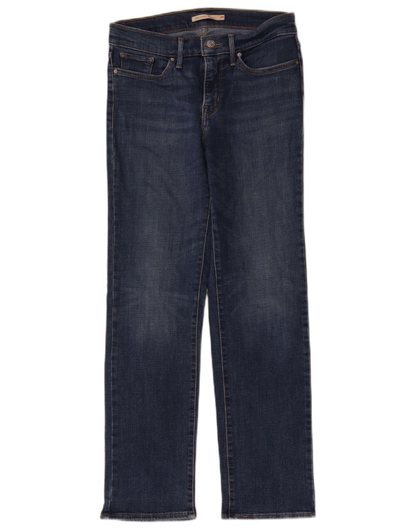 Levi's Womens 314 Shaping Straight Jeans W29 L30 Blue Cotton