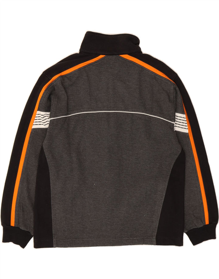 LOTTO Mens Tracksuit Top Jacket Medium Grey Colourblock Vintage Lotto and Second-Hand Lotto from Messina Hembry 