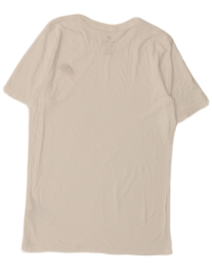 Nike Mens Athletic Cut T-Shirt Top Small White Cotton