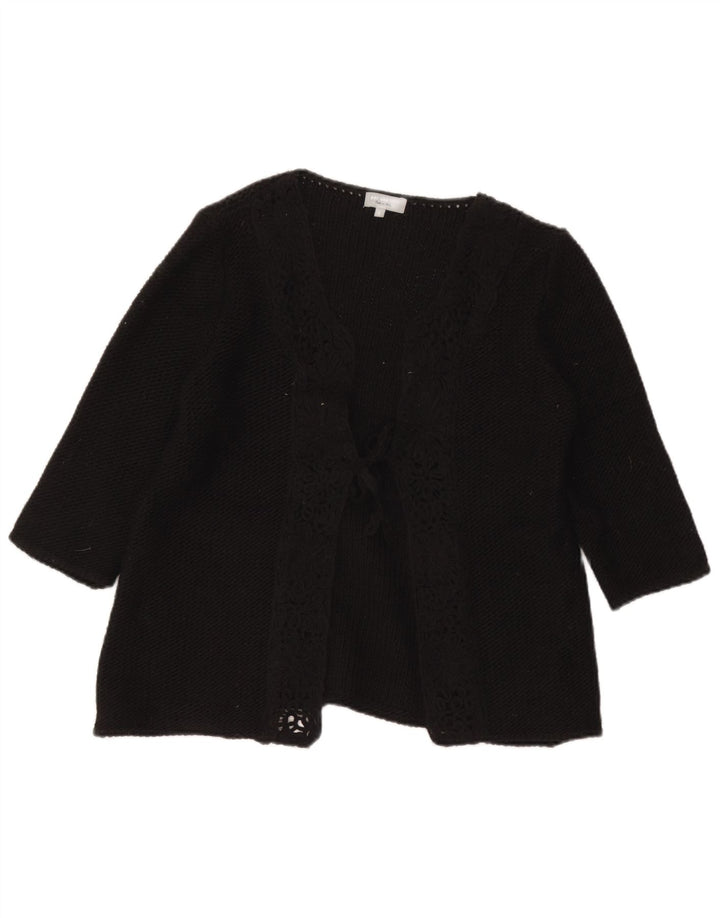 Marks & Spencer Womens Per Una Cardigan Sweater UK 16 Large Black