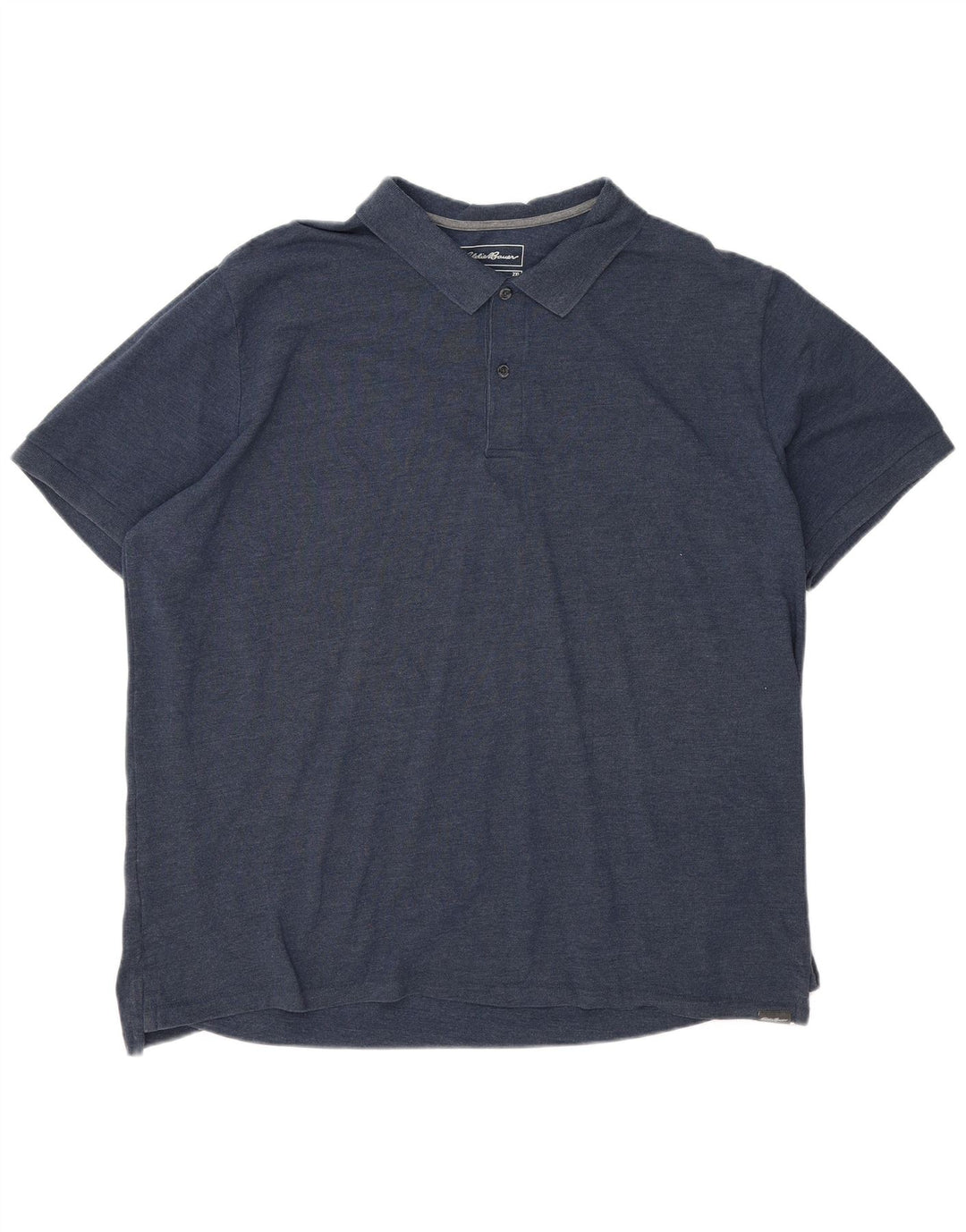 Eddie Bauer Mens Polo Shirt 2XL Navy Blue Cotton