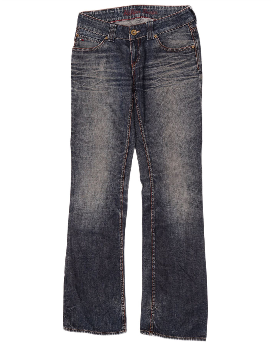 Tommy Hilfiger Womens Bootcut Jeans W28 L34 Blue Cotton