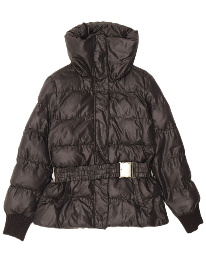 Sisley Womens Padded Jacket IT 44 Medium Black Polyester