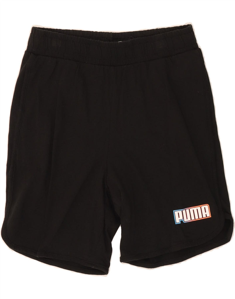 PUMA Boys Graphic Sport Shorts 15-16 Years  Black Cotton Vintage Puma and Second-Hand Puma from Messina Hembry 