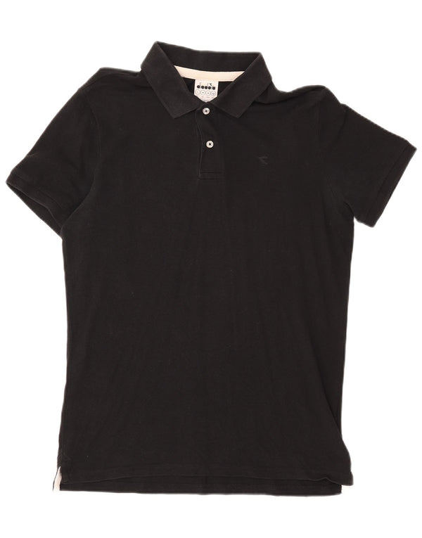 Diadora Mens Polo Shirt Medium Black Cotton