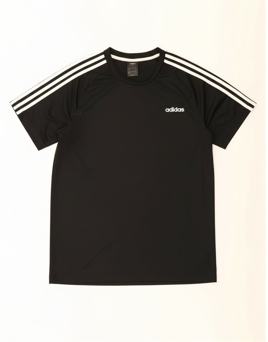 Adidas Mens Climalite T-Shirt Top Large Black Polyester