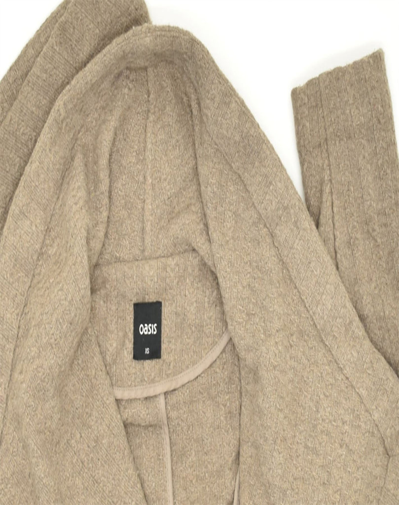 OASIS Womens Oversized Overcoat UK 6 XS Beige Wool | Vintage | Thrift | Second-Hand | Used Clothing | Messina Hembry 