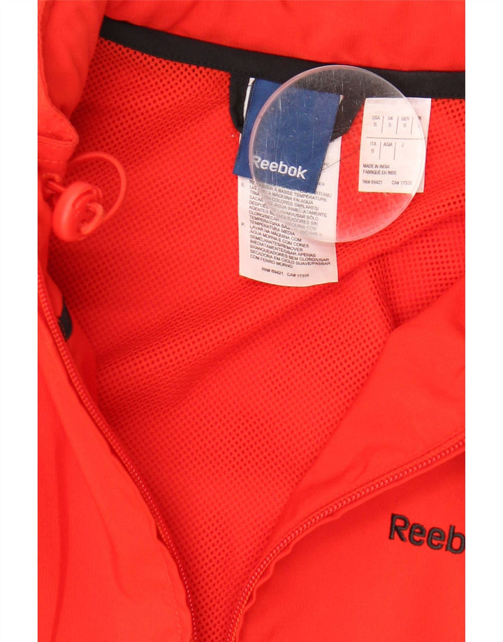 REEBOK Mens Rain Jacket UK 36 Small Red Polyester Vintage Reebok and Second-Hand Reebok from Messina Hembry 