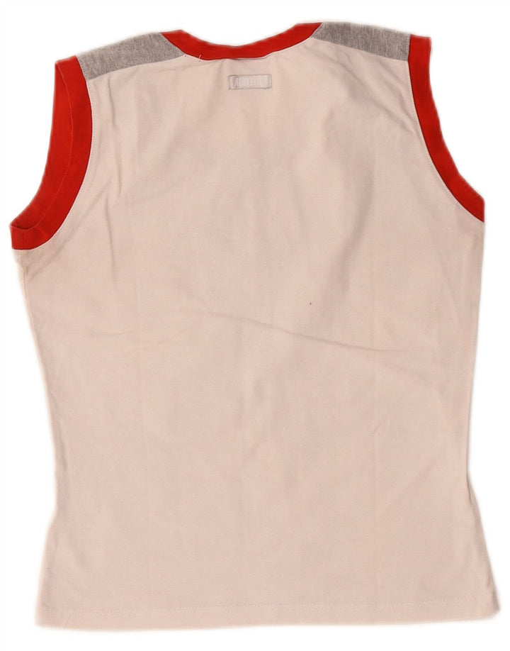 Nike Womens Graphic Vest Top UK 8/10 Small White Colourblock