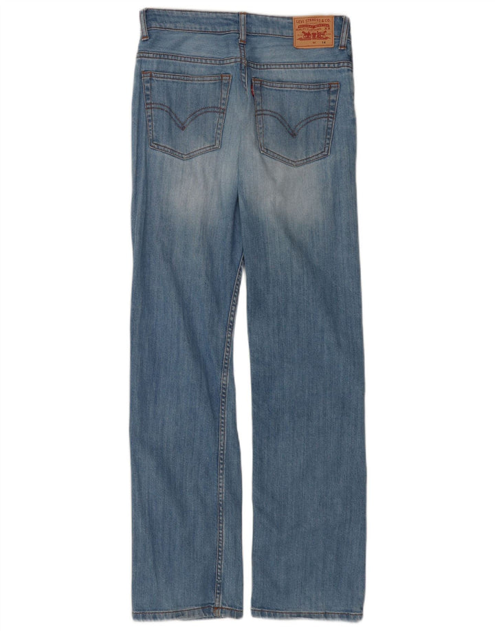Levi's Boys Straight Jeans 13-14 Years W28 L30 Blue Cotton