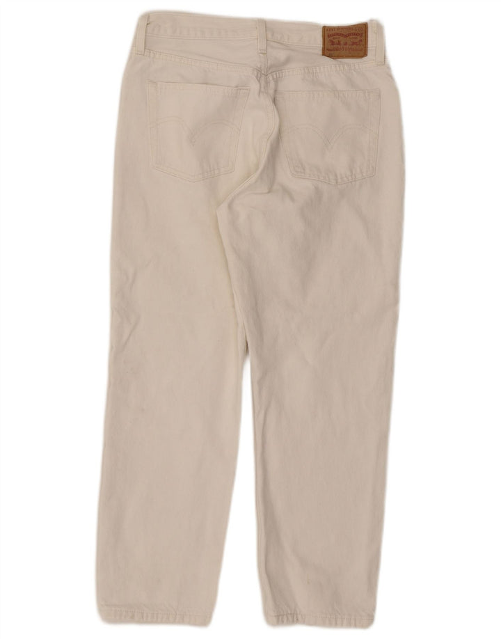 Levi's Womens Tapered Jeans W28 L26 White Cotton