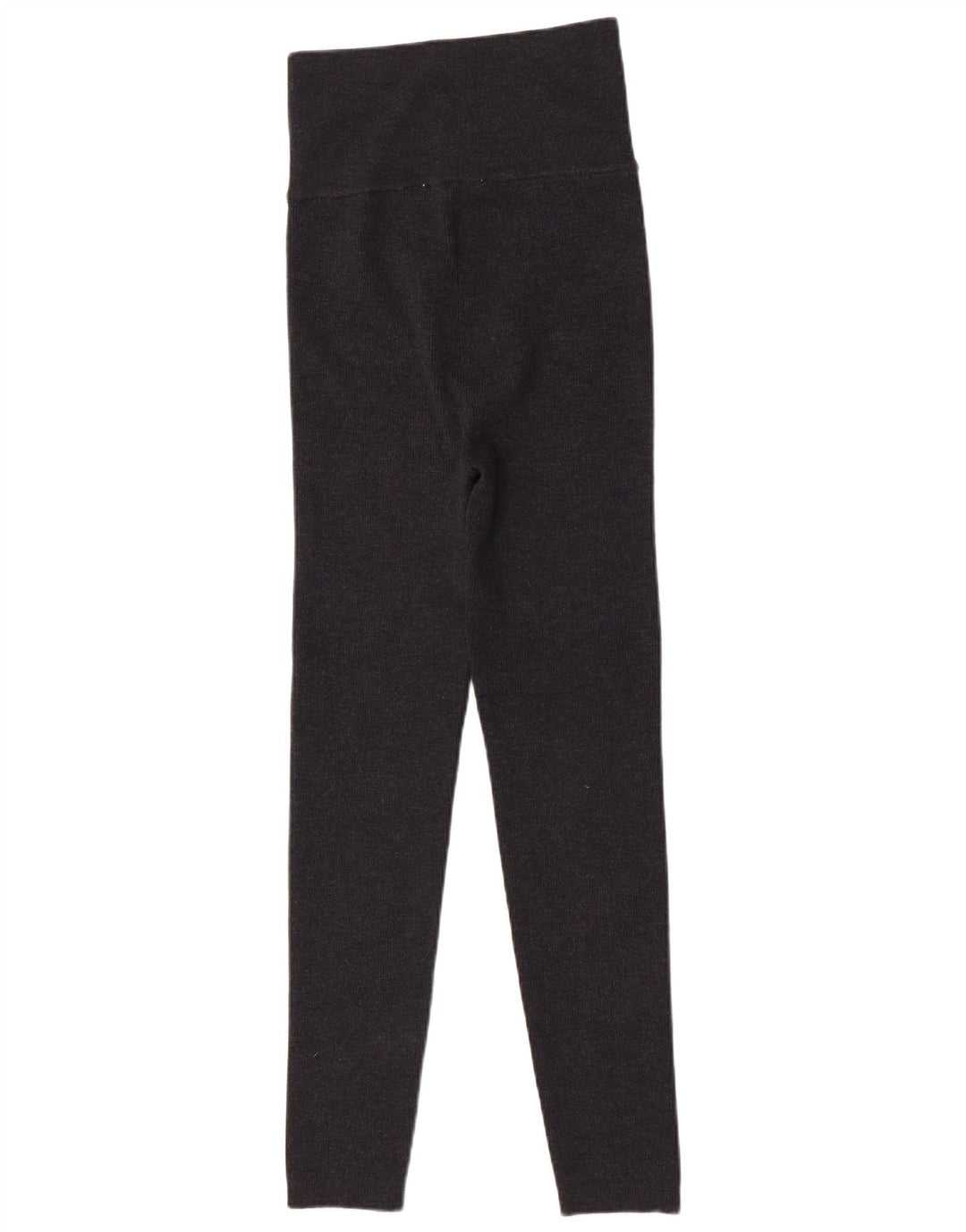 Zara Womens High Waist Leggings UK 14 Large Grey Wool
