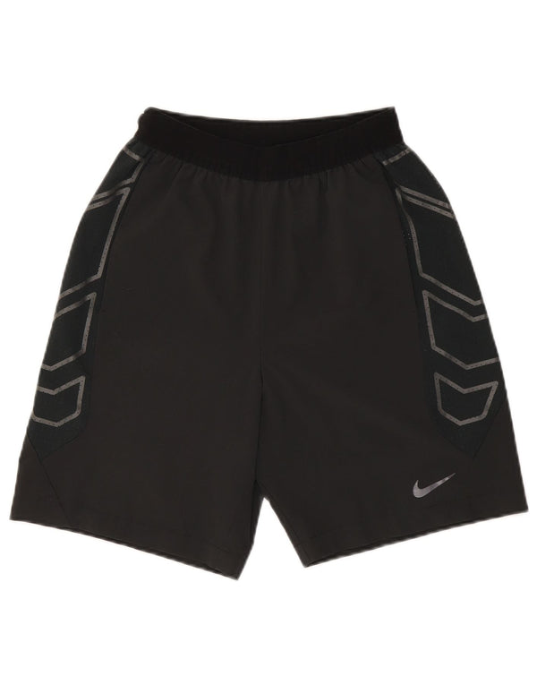 Nike Mens Graphic Sport Shorts Small Black Colourblock Polyester