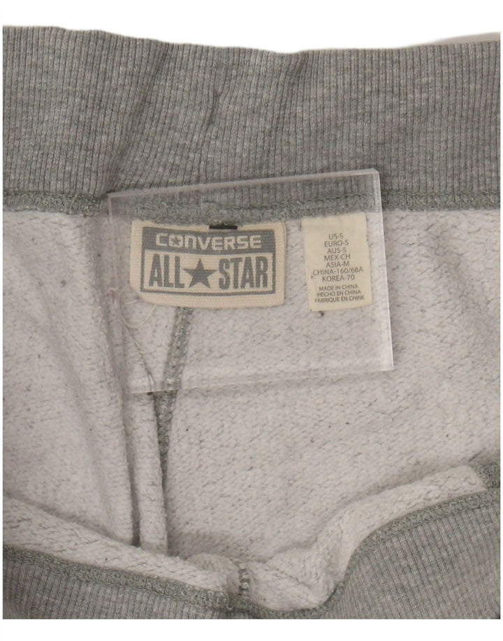 CONVERSE Womens Tracksuit Trousers Joggers UK 10 Small Grey Cotton