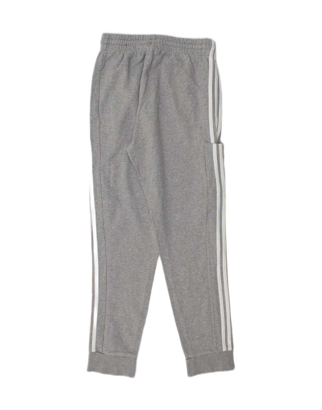 ADIDAS Mens Tracksuit Trousers Joggers Small  Grey Cotton