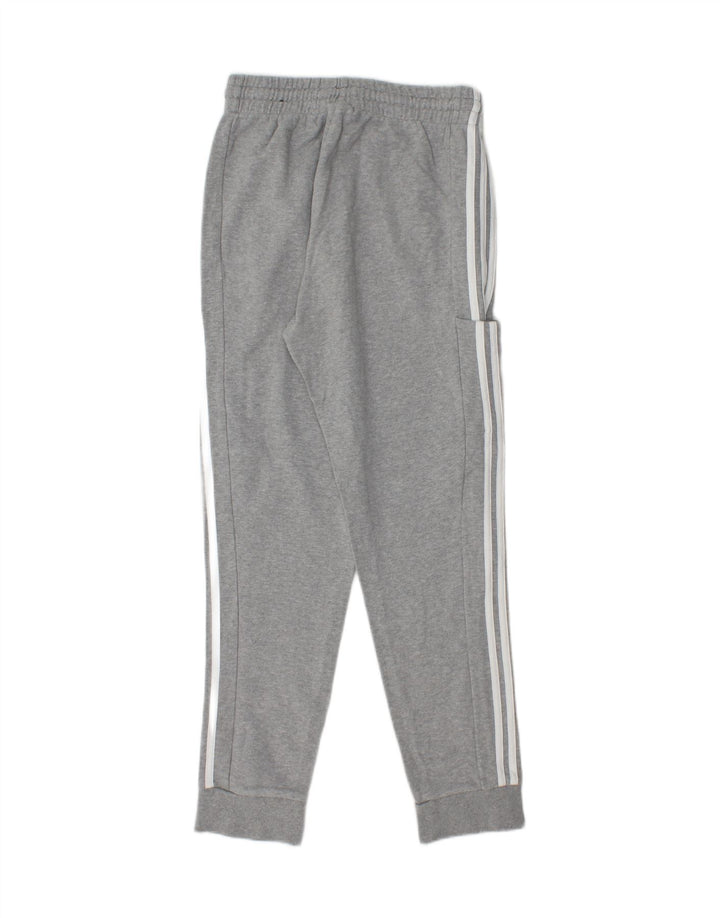 ADIDAS Mens Tracksuit Trousers Joggers Small  Grey Cotton
