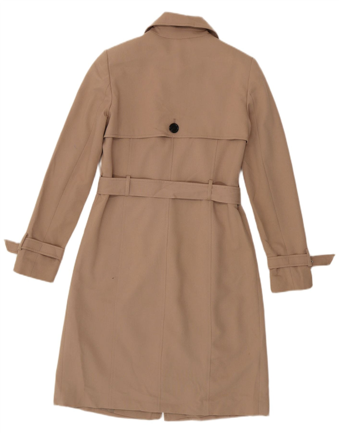 Oasis Womens Trench Coat UK 6 XS Beige Polyester