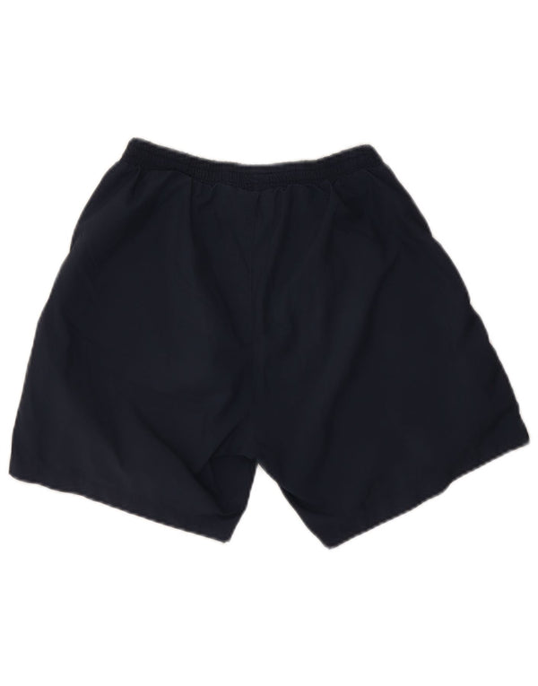 Hugo Boss Mens Graphic Sport Shorts Small Navy Blue Polyester
