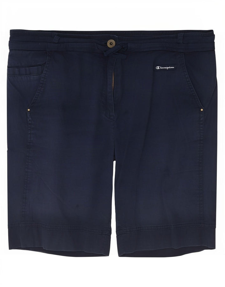 Champion Mens Chino Shorts Medium W32 Navy Blue Cotton