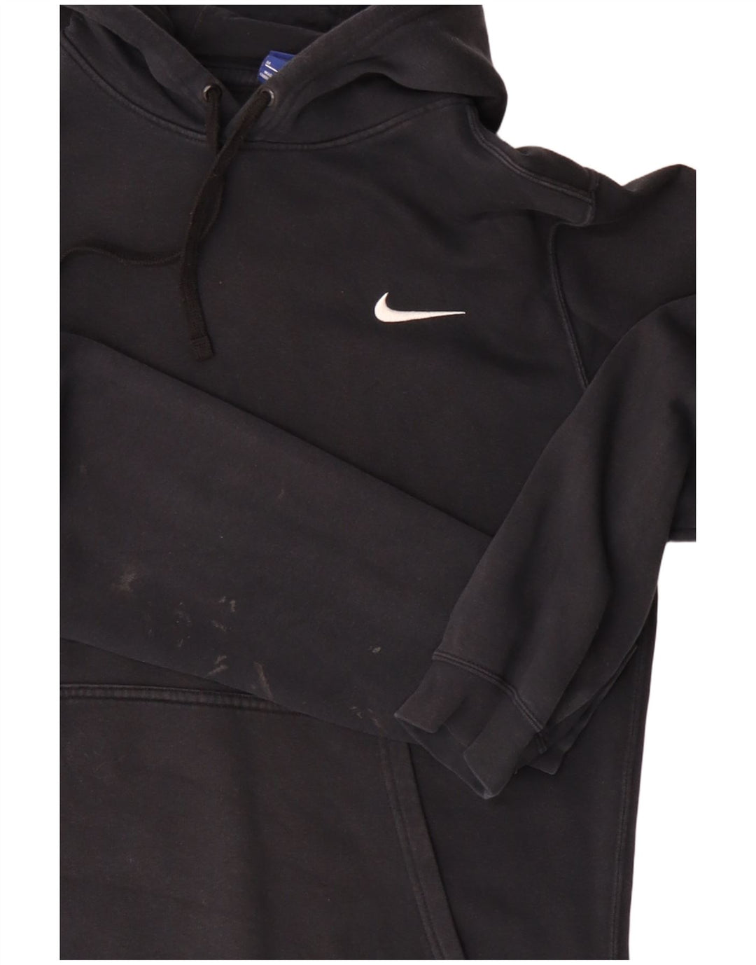Nike Mens Hoodie Jumper Medium Black Cotton