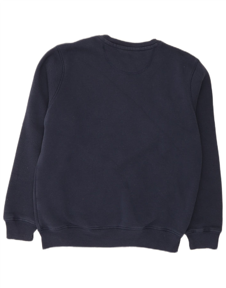 North Sails Mens Graphic Sweatshirt Jumper Small Navy Blue Cotton