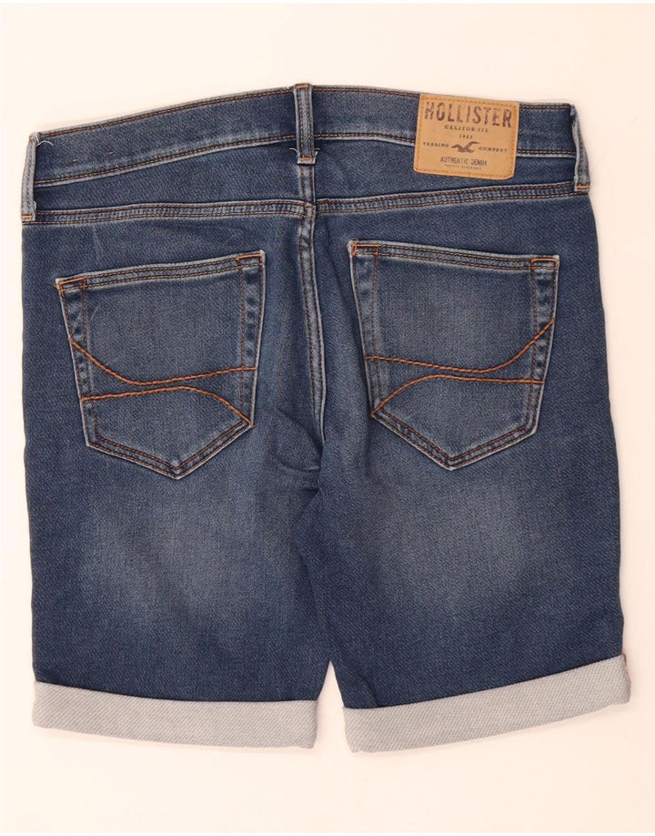 HOLLISTER Mens Denim Shorts W28 Medium Blue Cotton