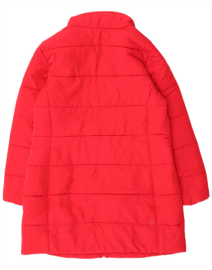 Marks & Spencer Womens Padded Coat UK 14 Large  Red Polyester
